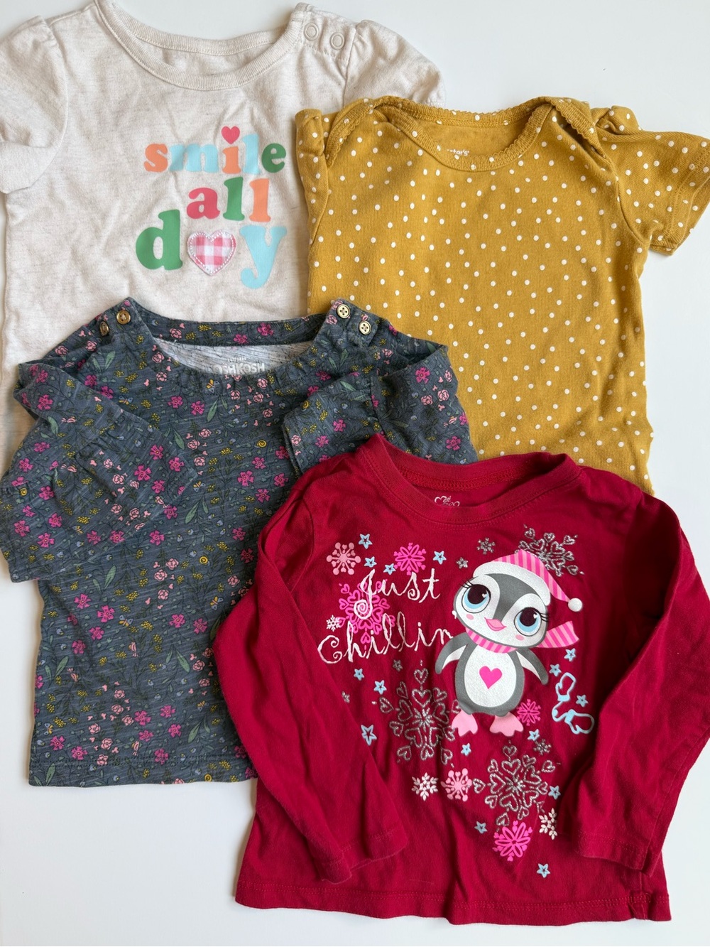 Mixed 24M Baby Girl Long & Short Sleeve Bundle Set